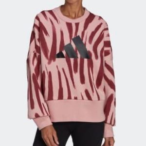 New Adidas Original Feel Fierce Sweatshirt Sz S Multicolor Oversized